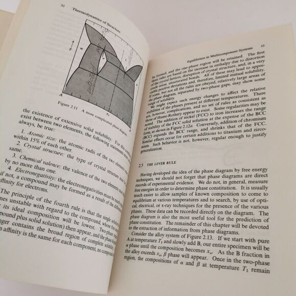 1964 Structure and Properties of Materials Vol II Thermodynamics Book Engineer - Picture 7 of 9